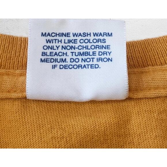 Vintage Supreme Optical Illusion T Shirt Yellow David Lynch - Picture 5 of 6